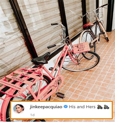 hermes bike of jinkee pacquiao|jinkee Pacquiao fashion.